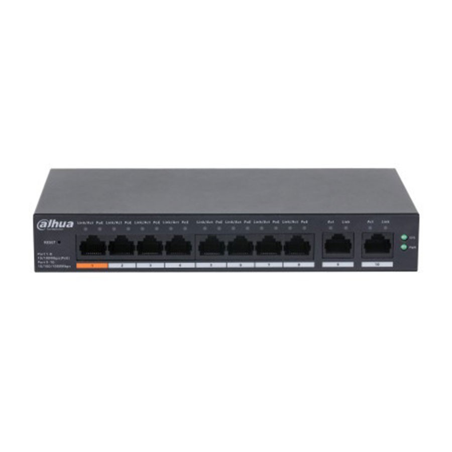Dahua 10-Port Cloud Managed Desktop Switch with 8-Port PoE [DH-CS4010-8ET-60]