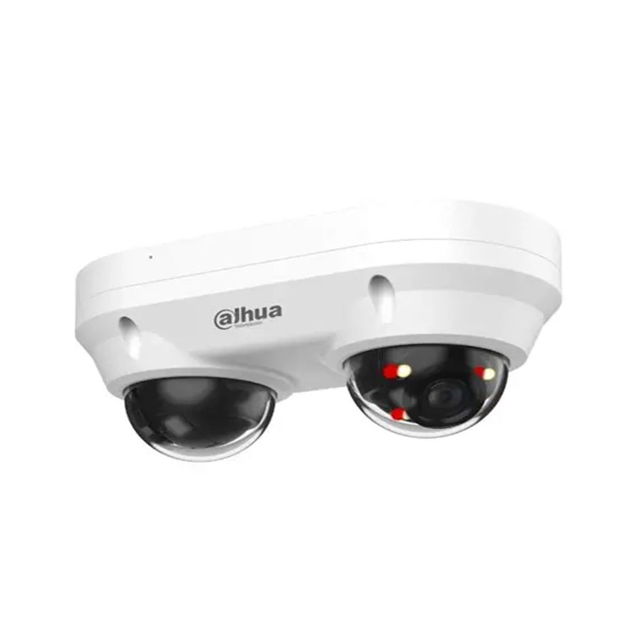 Dahua 2×4MP Fixed-focal Dual-Directional Dome Network Camera [DH-IPC-HDBW2449F-AS-E2-IL] (4MP | 2.8mm Lens | Indoor Camera | 30Mtr | Audio)