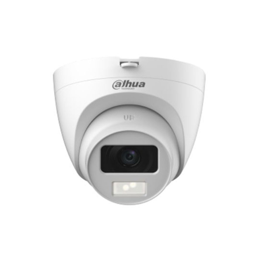 Dahua 2MP Smart Dual Light HDCVI Fixed-focal Eyeball Camera [DH-HAC-HDW1200CLQP-IL-A] (2MP | 3.6mm Lens | Indoor | 20Mtr | IR Led | Audio)