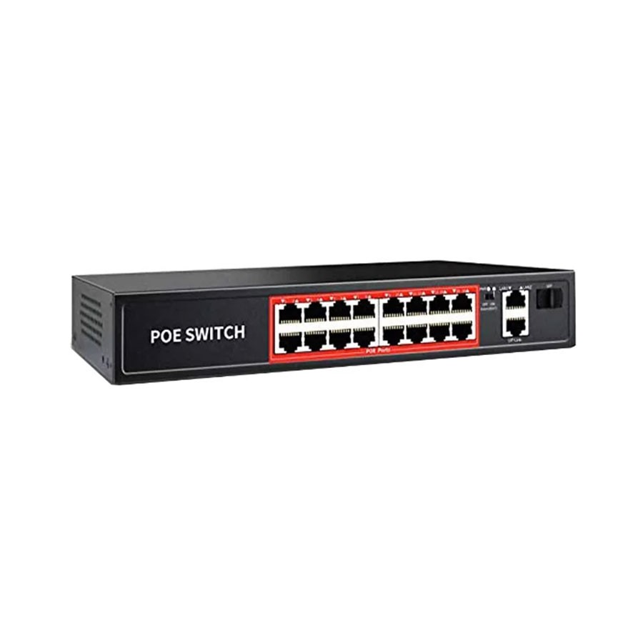 NetLink 16FE+2GE+1SFP Uplink [POE316GM] (16+2+1 port | 100)