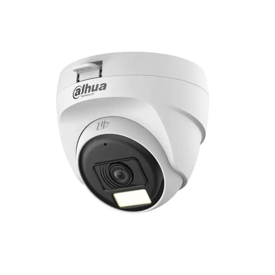 Dahua 2MP Smart Dual Light HDCVI Fixed-focal Eyeball Camera [DH-HAC-T1A21P-U-IL] (2MP | 2.8mm Lens | Indoor | 25Mtr | IR Led | Audio & Speaker)