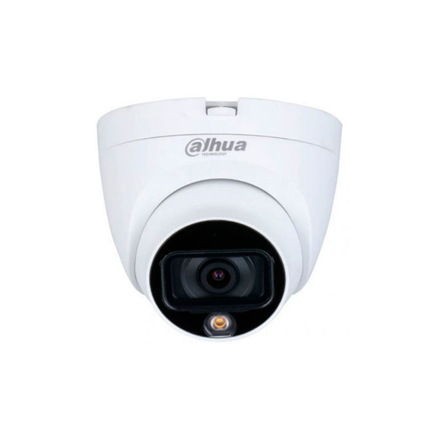 Dahua 2MP Full-color Starlight HDCVI Eyeball Camera [DH-HAC-HDW1209TLQP-LED] (2MP | 2.8mm Lens | Indoor | 20Mtr | IR Led)