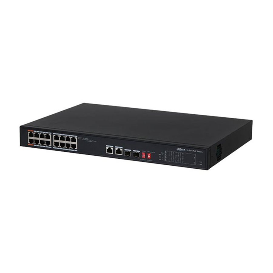 Dahua 18-Port Unmanaged Switch with 16-Port PoE [DH-PFS3218-16ET-135]