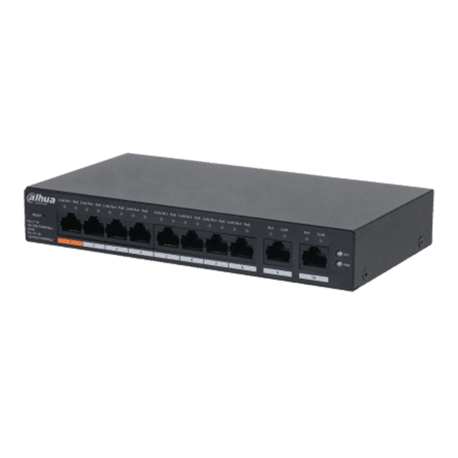 Dahua 10-Port Cloud Managed Desktop Switch with 8-Port PoE [DH-CS4010-8GT-60]
