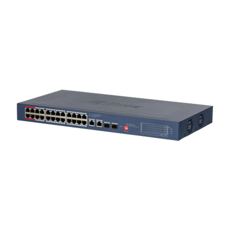 Dahua 28-Port Cloud Managed Desktop Gigabit Switch with 24-Port PoE [DH-CS4228-24GT-240]