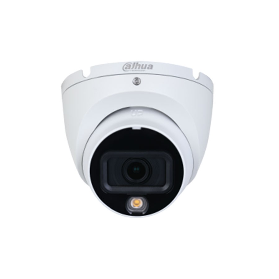 Dahua 2MP Smart Dual Light HDCVI Fixed-focal Eyeball Camera [DH-HAC-HDW1200TLM-IL-A] (2MP | 3.6mm Lens | Indoor | 20Mtr | IR Led | Audio)