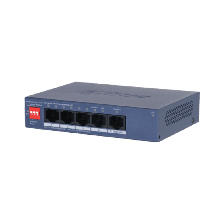 Dahua 5-Port Cloud Managed Desktop Switch with 4-Port PoE [DH-CS4005-4ET1GT-36]