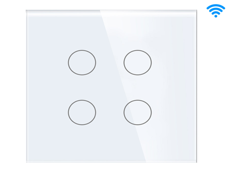 Smart 4 Gang 1 Way Switch with Neutral Line