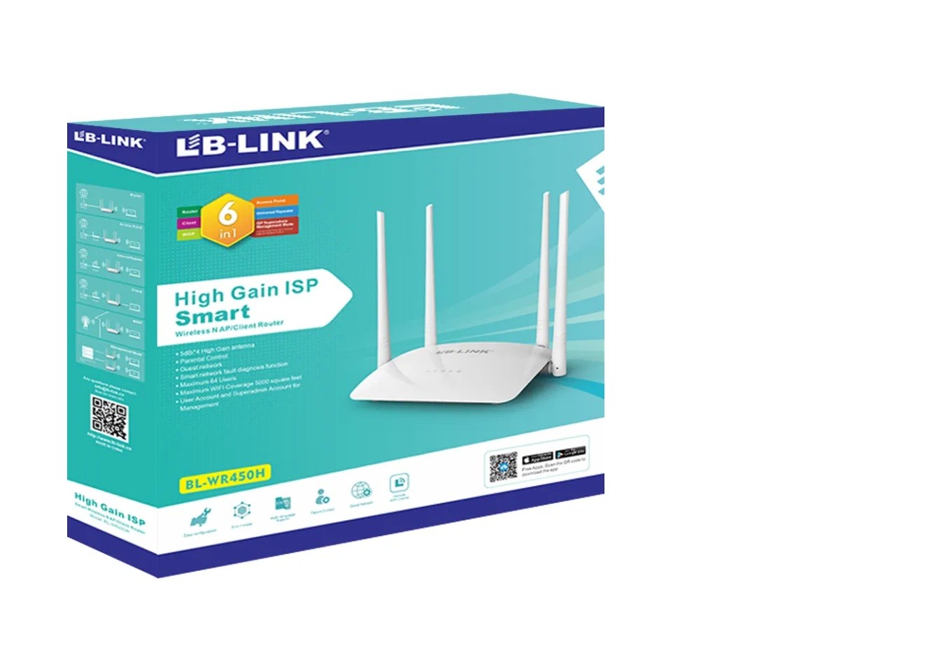 Secondary Router LB-LINK BL-WR450H